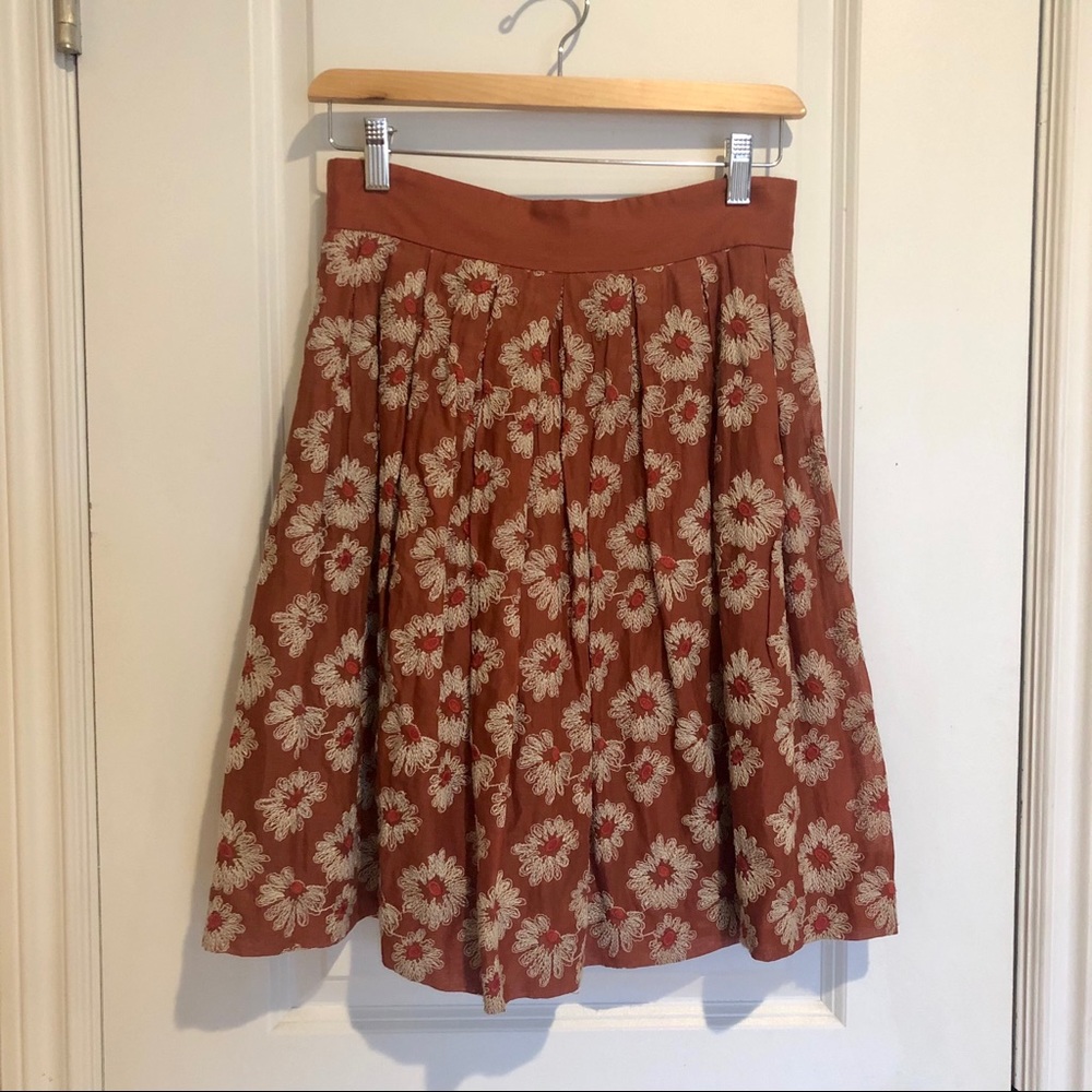 Plenty by Tracy Reese Embroidered Floral Skirt